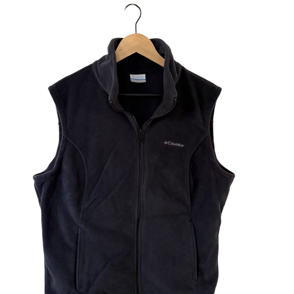 Columbia Black Fleece Full Zip Vest – Men’s XL